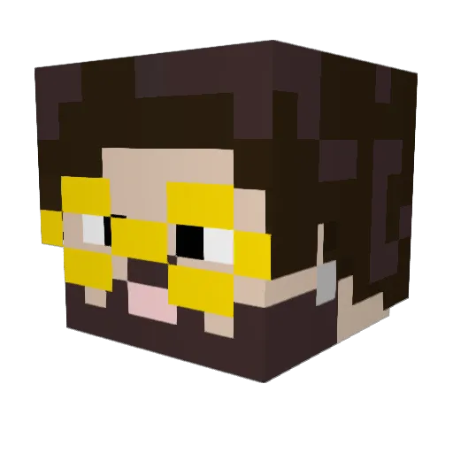 _matt_23 Minecraft avatar head, 3D render