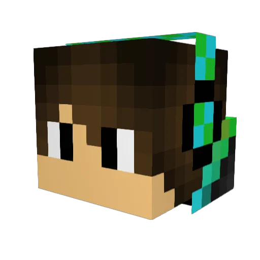 _mauia_ Minecraft avatar head, 3D render