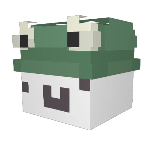 _mefedronik_ Minecraft avatar head, 3D render