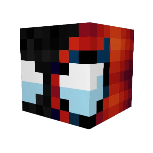 _meils Minecraft avatar head, 3D render