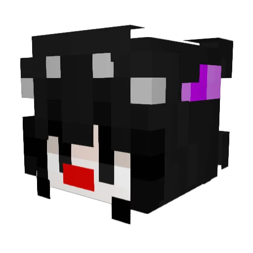 _melanieMommy Minecraft avatar head, 3D render