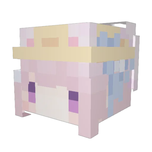 _meowSuki_ Minecraft avatar head, 3D render