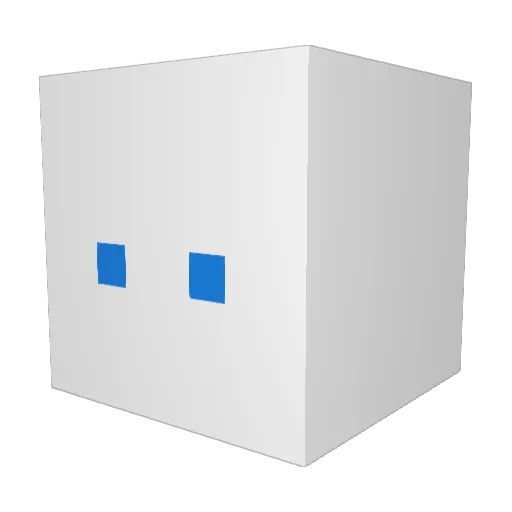 _meple_ Minecraft avatar head, 3D render