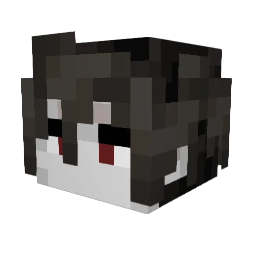 _merryweather Minecraft avatar head, 3D render