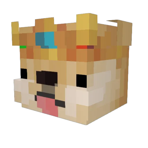 _methodYJ Minecraft avatar head, 3D render