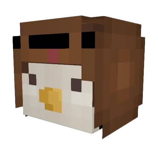 _miico_ Minecraft avatar head, 3D render