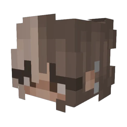 _milane_ Minecraft avatar head, 3D render