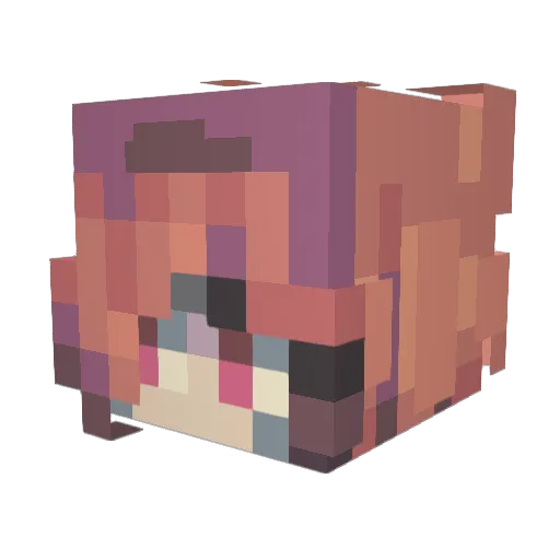 _milkyrae_ Minecraft avatar head, 3D render