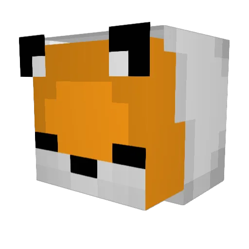 _milonek_ Minecraft avatar head, 3D render