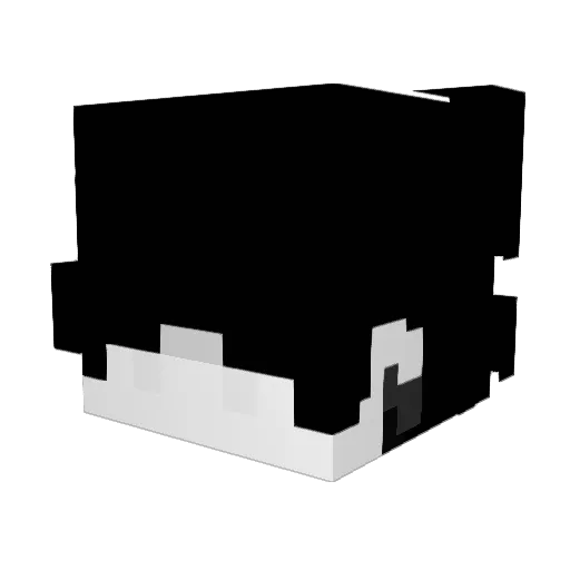 _min3ta Minecraft avatar head, 3D render