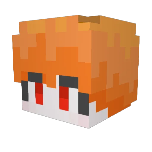 _min_chang_ Minecraft avatar head, 3D render