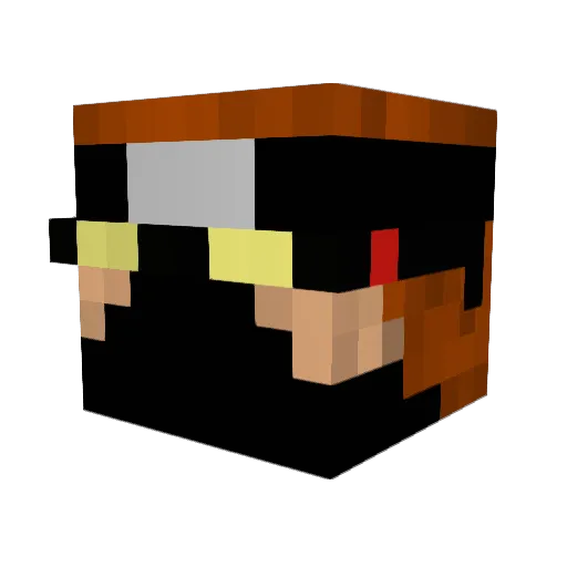 _minecraftguy_ Minecraft avatar head, 3D render