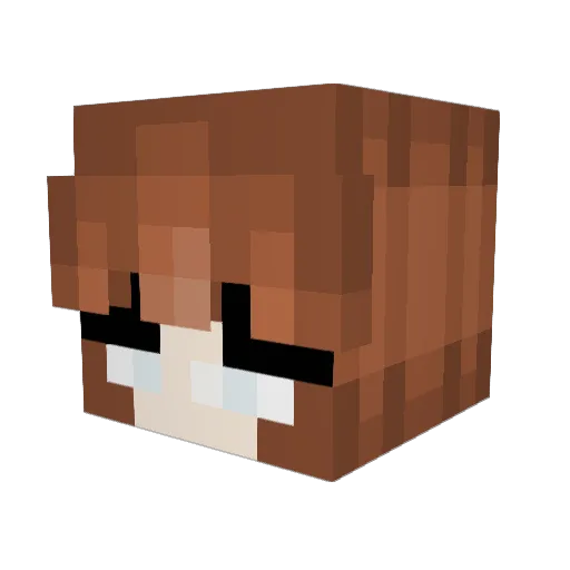 _minecraftlover Minecraft avatar head, 3D render