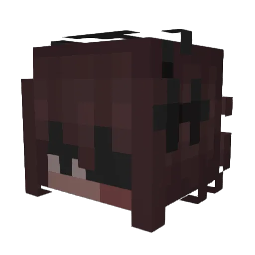 _mintry Minecraft avatar head, 3D render