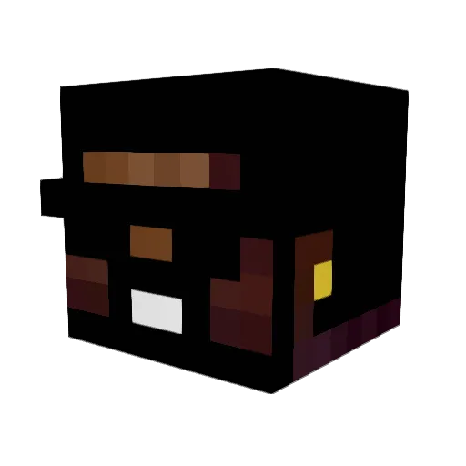 _misfit Minecraft avatar head, 3D render