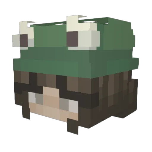 _misty18_ Minecraft avatar head, 3D render