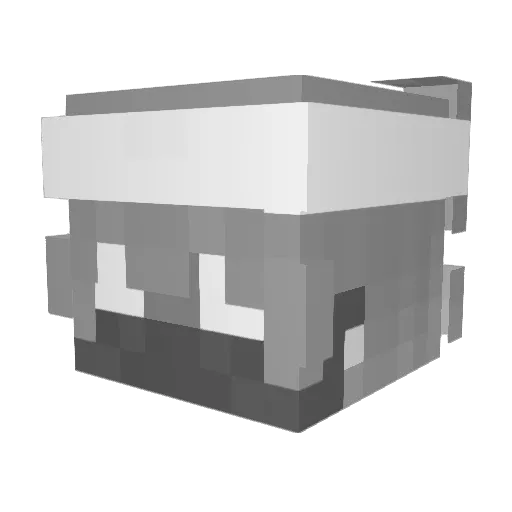 _mmariazz_ Minecraft avatar head, 3D render