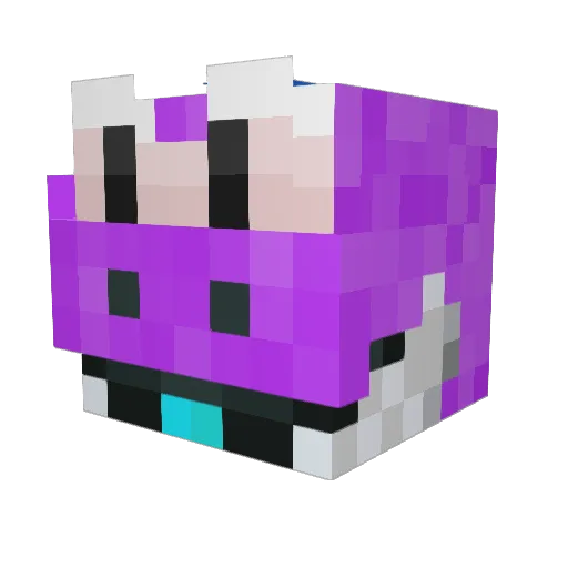 _molk_ Minecraft avatar head, 3D render
