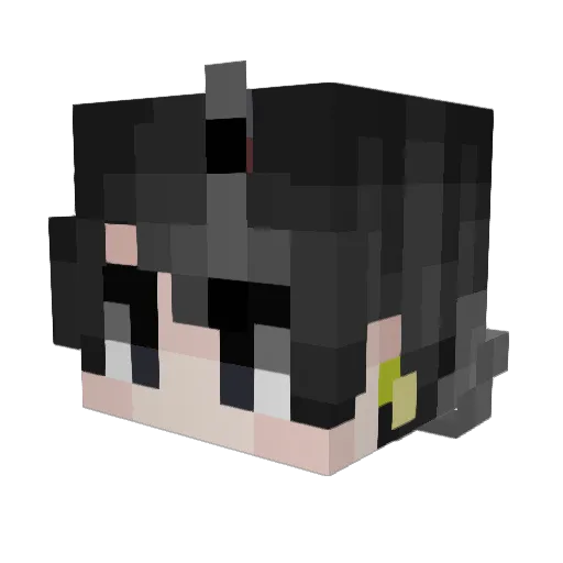 _mondal_ Minecraft avatar head, 3D render