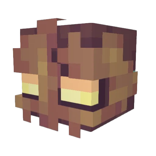 _monkey_15 Minecraft avatar head, 3D render