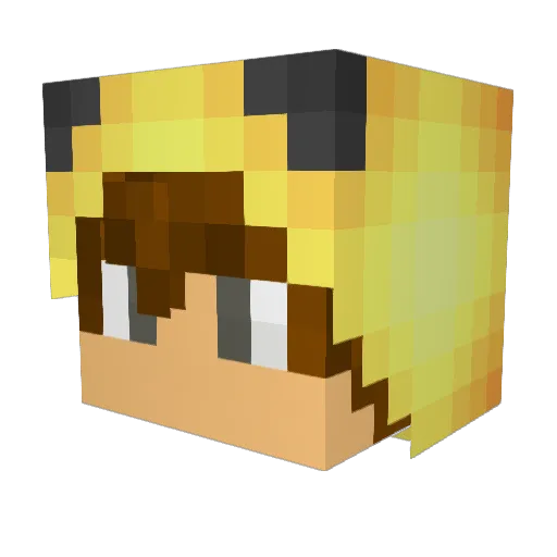 _monster12_ Minecraft avatar head, 3D render