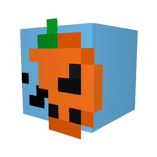 _monx_ Minecraft avatar head, 3D render