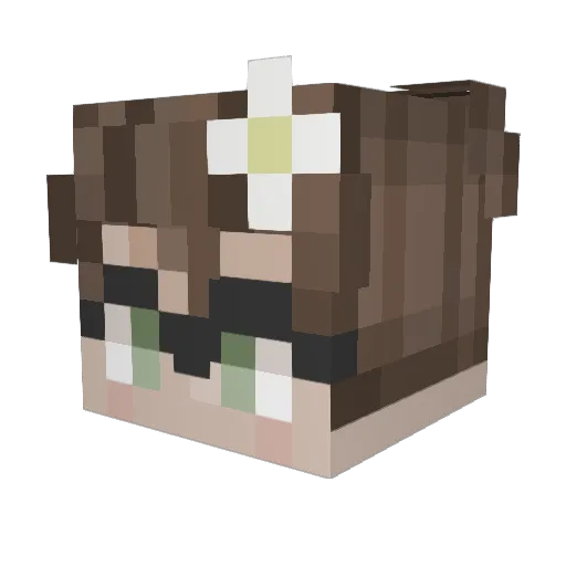 _moonl1ght_ Minecraft avatar head, 3D render