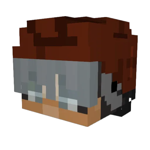 _moryx Minecraft avatar head, 3D render
