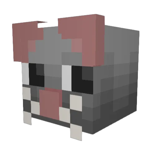_motito_ Minecraft avatar head, 3D render