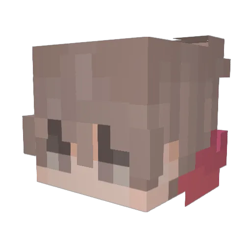 _mtrmtr Minecraft avatar head, 3D render