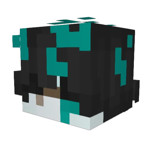 _mtx3 Minecraft avatar head, 3D render