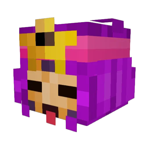 _muripa_ Minecraft avatar head, 3D render