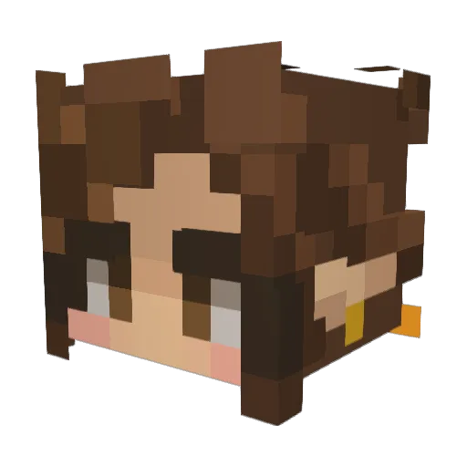 _mustang11_ Minecraft avatar head, 3D render