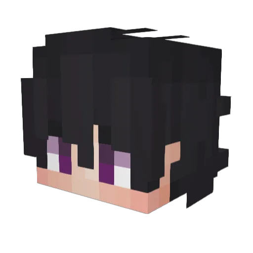_mwsqz Minecraft avatar head, 3D render