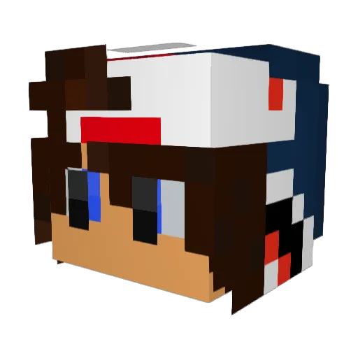 _mxtthew Minecraft avatar head, 3D render