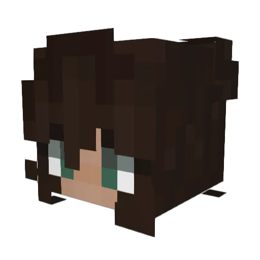 _mybals Minecraft avatar head, 3D render
