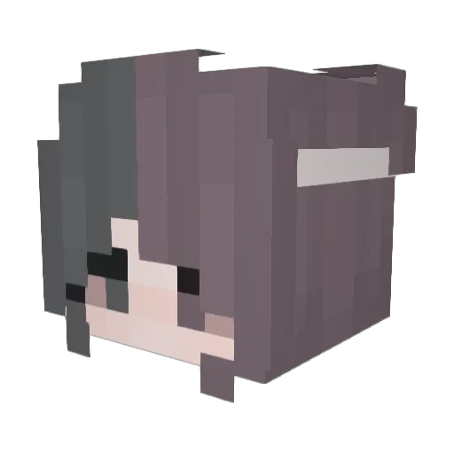 _myfka_ Minecraft avatar head, 3D render