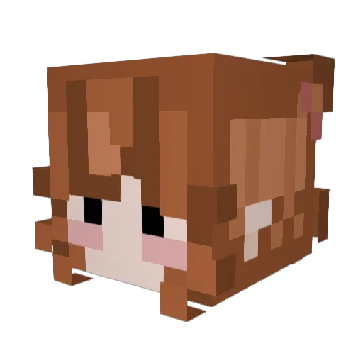 _myuh_ Minecraft avatar head, 3D render
