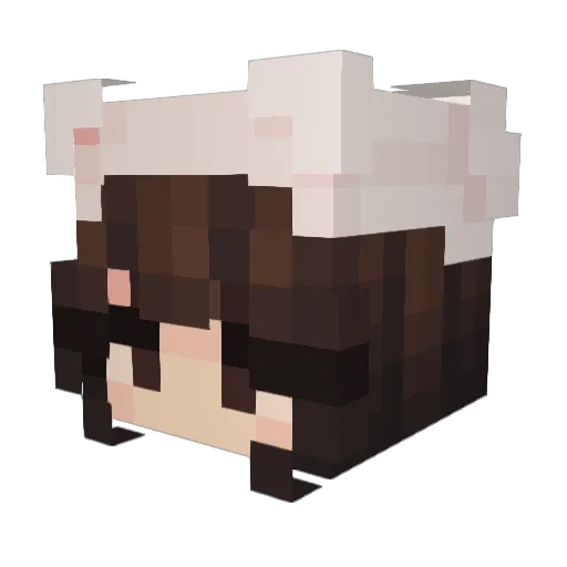 _myyly_ Minecraft avatar head, 3D render