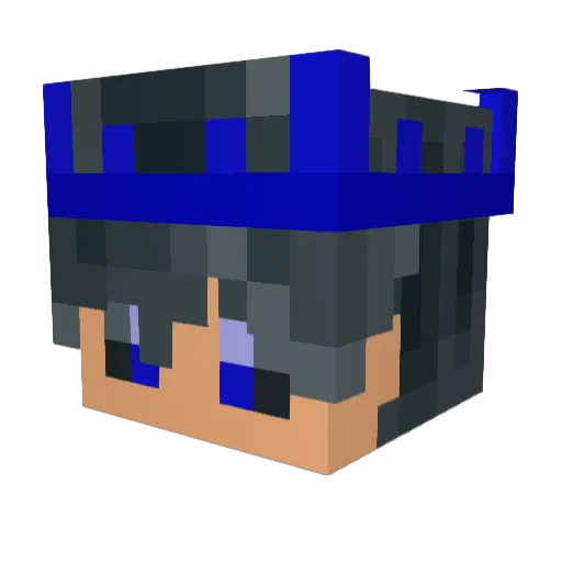 _n1nNa Minecraft avatar head, 3D render