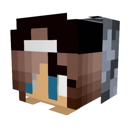 _naomi_h Minecraft avatar head, 3D render