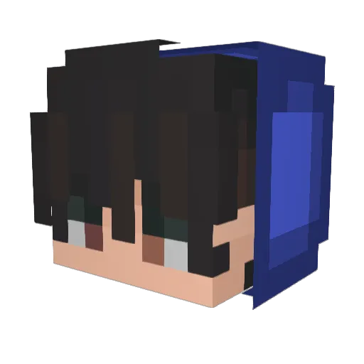 _naorun0525 Minecraft avatar head, 3D render