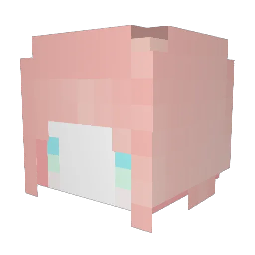 _neax Minecraft avatar head, 3D render