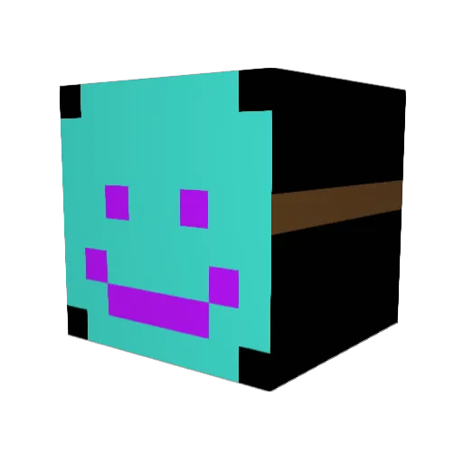 _nelsonPL Minecraft avatar head, 3D render