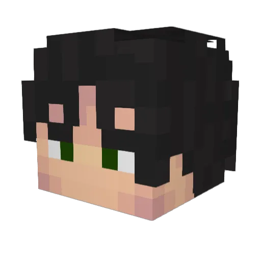 _neyui_ Minecraft avatar head, 3D render