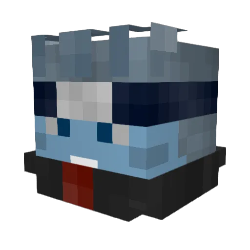 _nikipvp_ Minecraft avatar head, 3D render