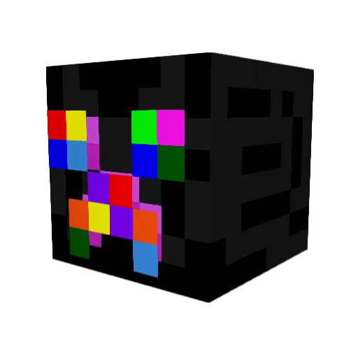 _nine_os_ Minecraft avatar head, 3D render