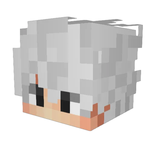 _nivvv Minecraft avatar head, 3D render