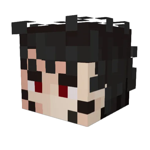 _nobu__ Minecraft avatar head, 3D render