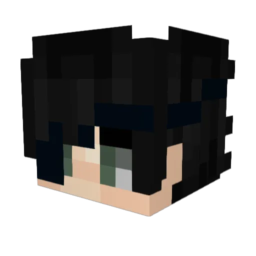 _noep__ Minecraft avatar head, 3D render
